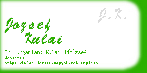 jozsef kulai business card